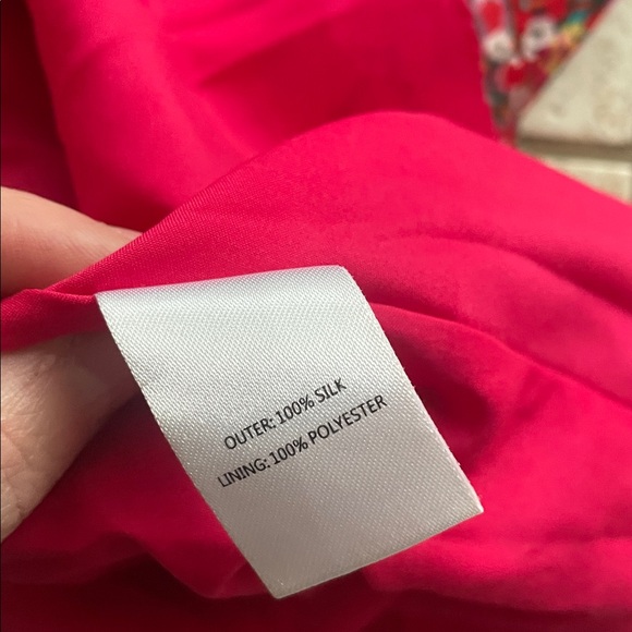 SALONI Collette Silk Floral Mini Puff Sleeve Dress - Picture 13 of 14